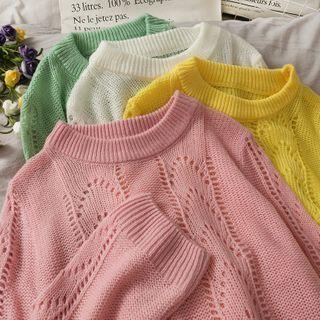 Loose-fit Open-knit Top In 5 Colors