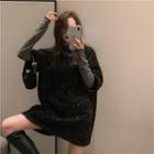 Glitter Vest / Long-sleeve Top / Short-sleeve Glitter Mini Dress