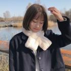 Two-tone Fluffy Scarf