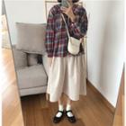 Loose-fit Midi Skirt Almond - One Size
