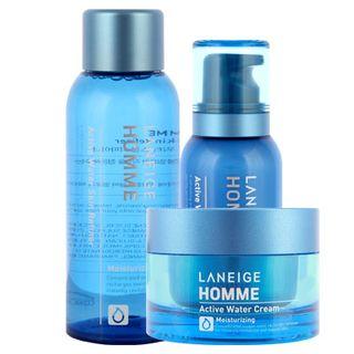 Laneige - Homme Active Water Triple Set : Skin Refiner 150ml + Emulsion 125ml + Cream 50ml