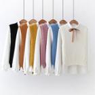 Set: Plain Shirt + Cable-knit Vest