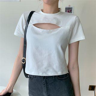 Keyhole Short-sleeve Top