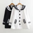 Sailor Collar Knit Jacket