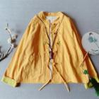 Traditional Chinese Frog Buttoned Linen Jacket