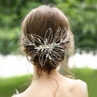 Wedding Flower Hair Clip Silver - One Size