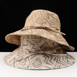 Print Wide Brim Sun Hat