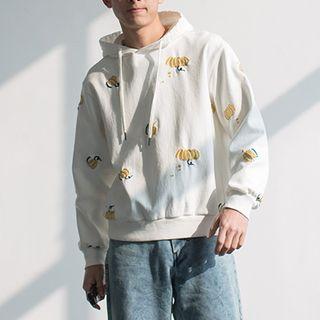 Pumpkin Embroidery Hoodie