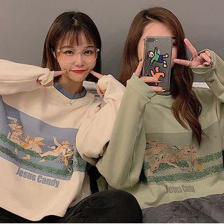 Angle Print Pullover