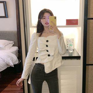 Square Neck Asymmetric Top