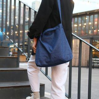  Tudes Series Washed Denim Messenger Bag