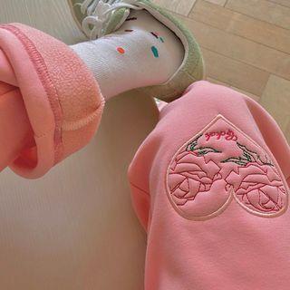 Flower Embroidered Drawstring Harem Pants