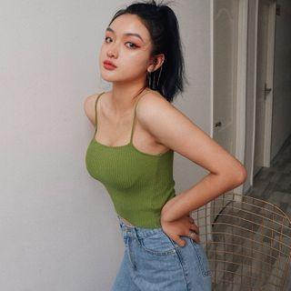 Cropped Knit Camisole In 8 Colors