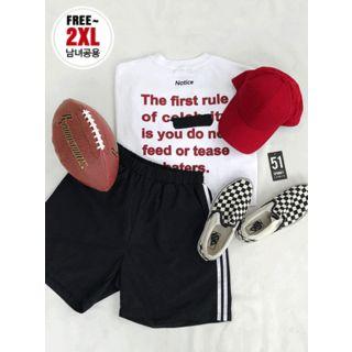 Couple Lettering Loose-fit T-shirt