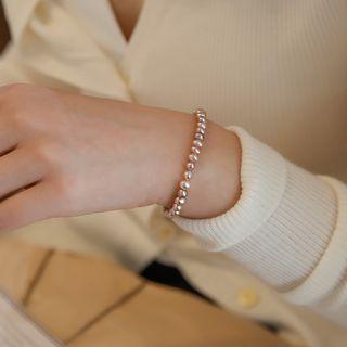 Genuine Pearl Bracelet Light Pink - One Size