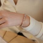 Genuine Pearl Bracelet Light Pink - One Size
