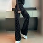 All Over Lettering Wide Leg Pants (various Designs)