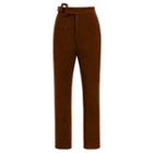 Buckled Straight Leg Dress Pants