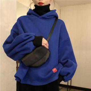 Mock Two-piece Turtleneck Hoodie / Cropped Jogger Pants