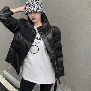 Mock-neck Zip Coat