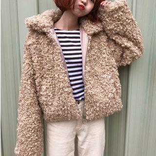 Furry Zip-up Jacket