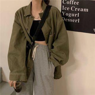 Shirt Jacket Army Green - One Size