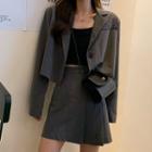 Set :crop Blazer + Skirt