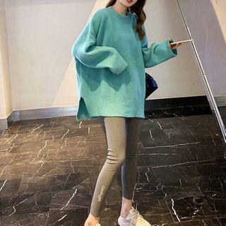 Oversized Sweater / Lettering Leggings / Set