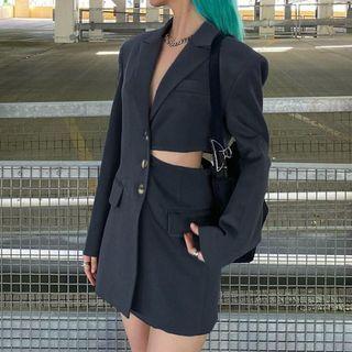 Single Breasted Cut-out Blazer