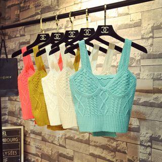 Crop Cable-knit Top