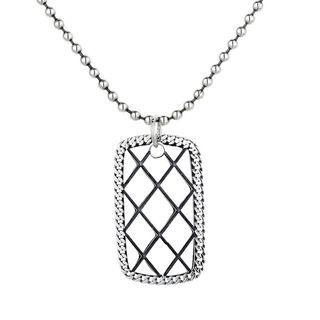 Tag Pendant Sterling Silver Necklace 115l - Silver - One Size