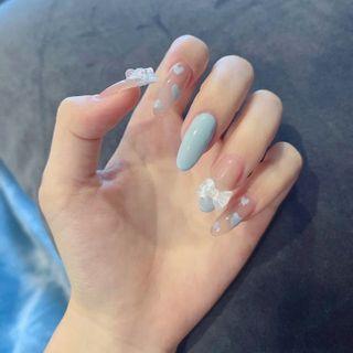 Heart Art False Nail Z080 - One Size