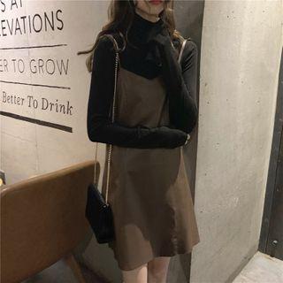 Turtleneck Top / Spaghetti Strap Dress