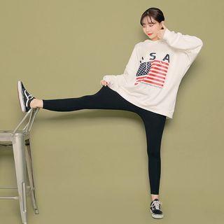 Wide Waist-band Leggings