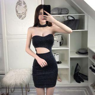 Cutout Mini Tube Dress