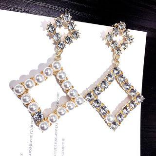 Beaded Ear Stud Gold - One Size