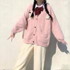 Rabbit Cardigan / Bow Tie Shirt