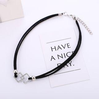 Rhinestone Square Choker