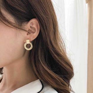 Multi-circle Drop Earring Gold - One Size