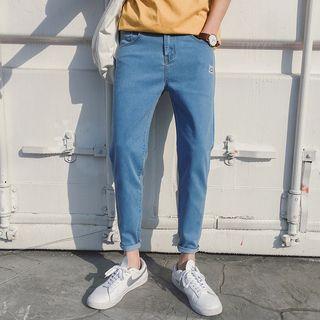 Smiley Face Slim-fit Jeans
