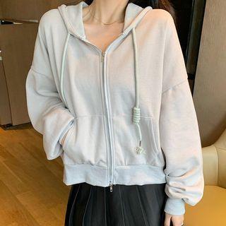 Zip-up Hoodie Gray - One Size