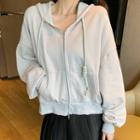 Zip-up Hoodie Gray - One Size