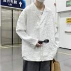 Double Breasted Textured Jacket