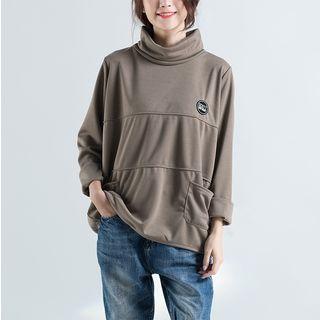 Plain Turtleneck Pullover