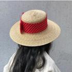 Dotted Straw Hat