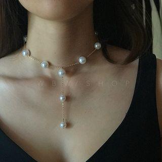 Beaded Chain-drop Choker