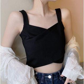 Square Neck Asymmetrical Cropped Camisole Top