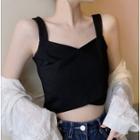 Square Neck Asymmetrical Cropped Camisole Top