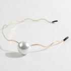 Faux Pearl Headband Faux Pearl - Gold - One Size