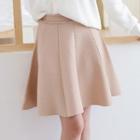 Plain Knit A-line Skirt